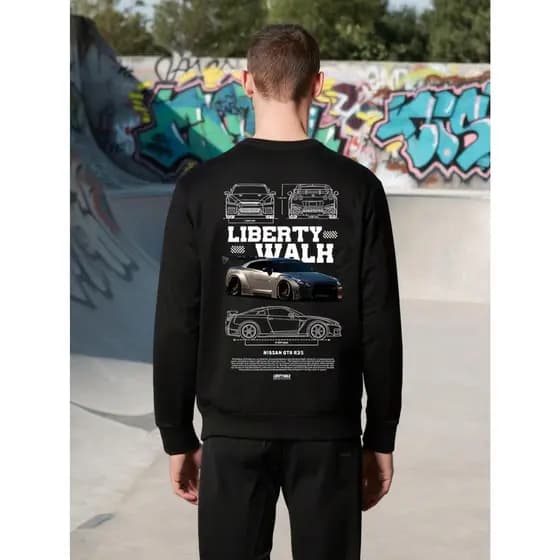 Blusa De Frio Liberty GTR R35 Carro Gola Careca