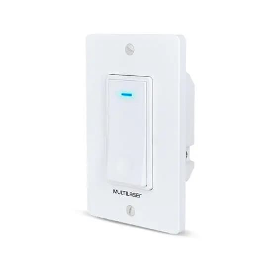 Interruptor Inteligente Universal 1 Tecla Controle Remoto Wi-Fi Multilaser branco - SE235