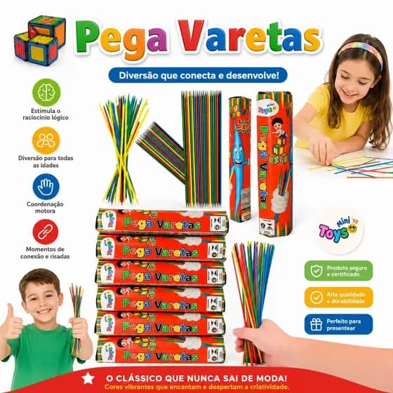 25 Pega Vareta 21 Palitos Para Kit Festa Lembrancinha Aniversario Prenda Criança Quermesse novo