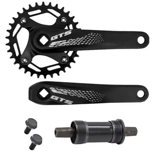 Kit Pedivela Engrenagem GTS 34 Dentes Ponta Quadrada Coroa Única + Movimento Central