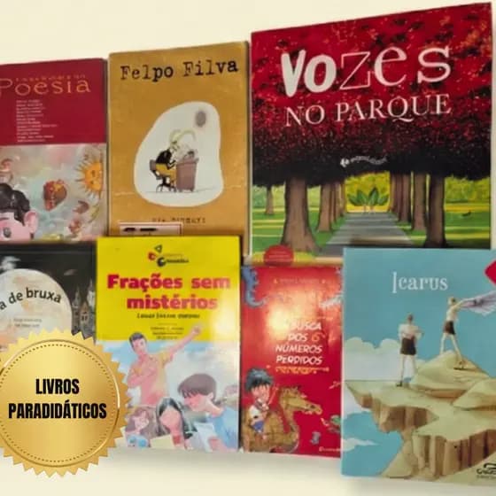 Livros Paradidáticos e Literários - Vários Títulos (Seminovos Impecáveis) - Leitura Escolar