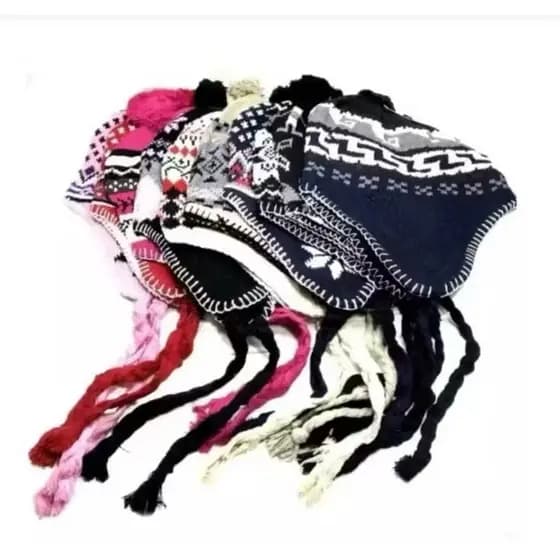 Touca Gorro Peruana Adulto Inverno Chaves com Protetor de Orelha Unissex