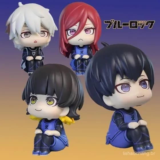 Personagens do Anime Blue Lock: Isagi Yoichi, Hyakushou, Yagami Nagi, Nagi Seishiro, Figuras de PVC Articuladas, Figuras