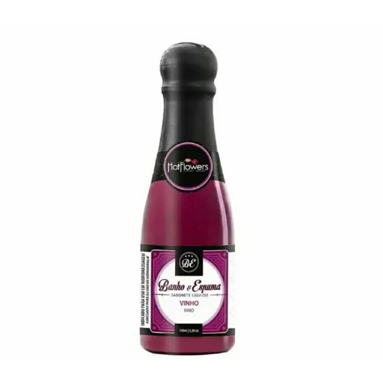 Banho e Espuma Sabonete Liquido Vinho 150ml - Hot Flowers