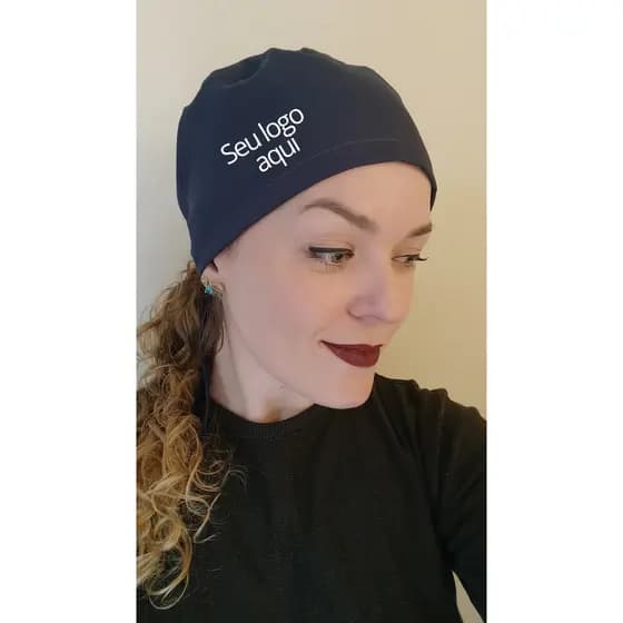 Touca Cirúrgica Personalizada Bordada Unissex Ajustável