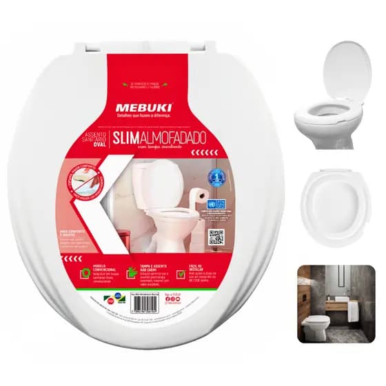 Assento Sanitário Almofadado Para O Vaso Lorenway Lorenzetti 1.6gpf 6.0lpf