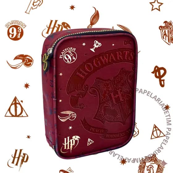 Estojo Box com Divisória Harry Potter - Dac