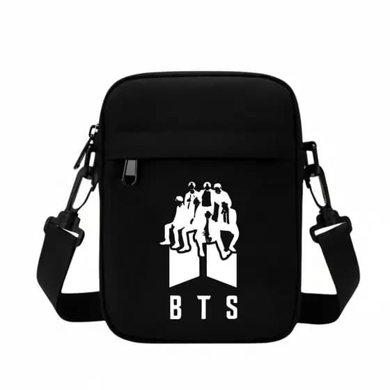Bolsa Banda BTS Grupo K-POP Transversal Shoulder Bag Tiracolo Dorama Pochete Unisex