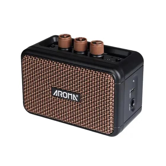 Amplificador portátil para guitarra elétrica AG-04 Efeitos integrados de limpeza e overdrive Bateria com duração