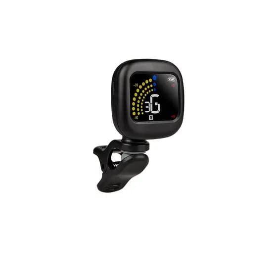 Afinador recarregável VEDO, com tela LCD de alta precisão, clipe giratório em 360°, com tela colorida, afinação rápida e