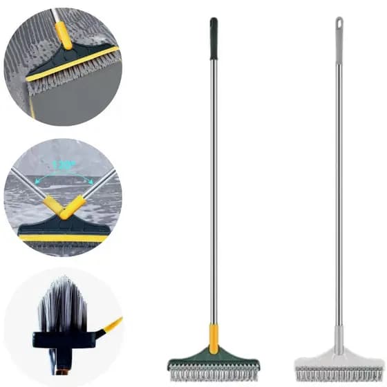 Escova De Limpeza Mop Rodo Vassoura 2 Em 1 Gap Esfregão Limpa Casa Banheiro Cozinha Chão Cantos
