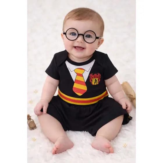 Body Bebê Harry potter persosagens mesversario menino