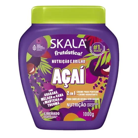 Creme de Tratamento Skala Frutástica 2 em 1 Açai 1kg