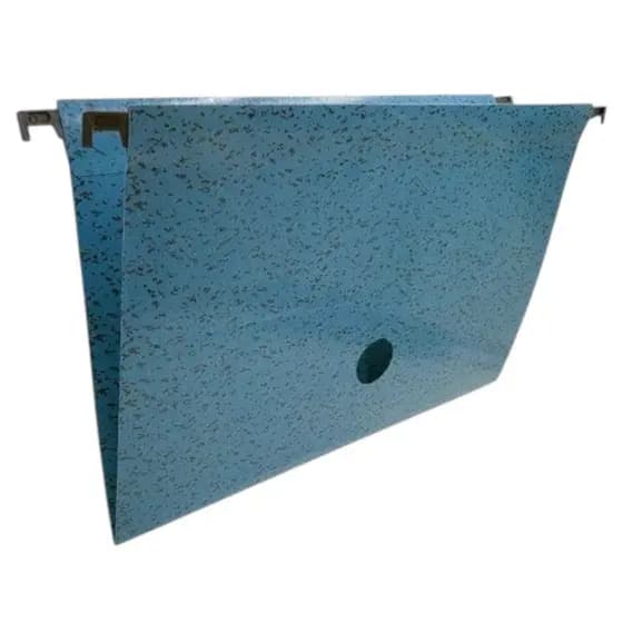 Pasta Suspensa Marmorizada Azul Plastificada C/ 10 Un