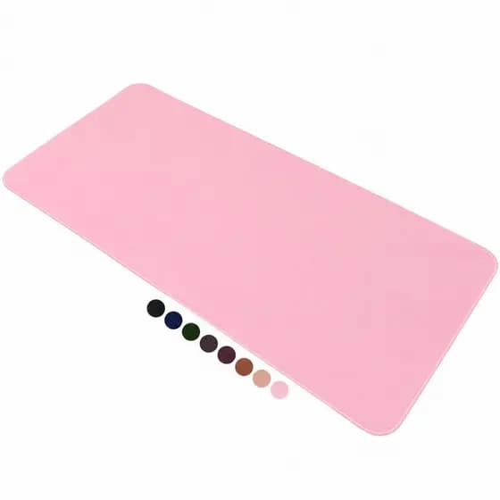 MousePad Grande Rosa Desk Pad Couro Gamer Office ENTREGA RAPIDO
