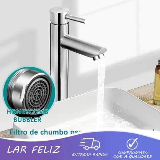 Torneira banheiro Torneira de coluna de água fria simples para banheiro Design simples e moderno