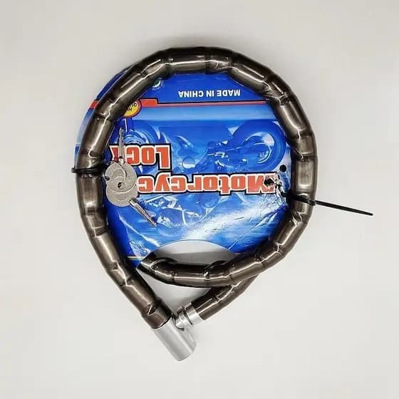 Cadeado Grosso Anti Furto Articulado 18x100cm Bicicleta Bike Moto Reforçado