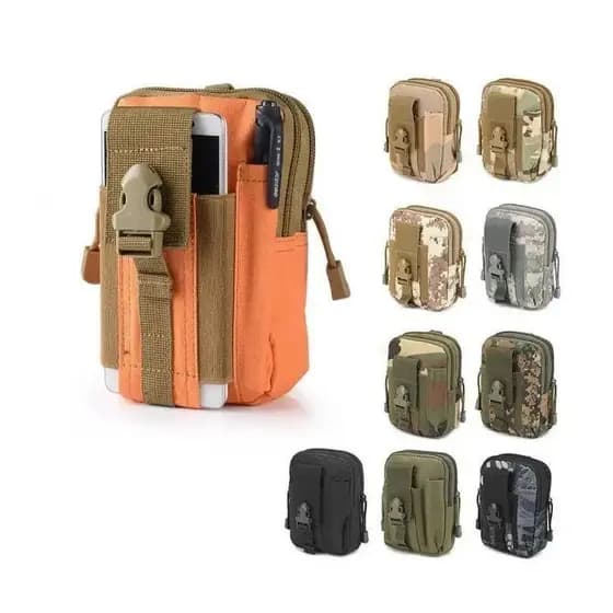 KIT 1-3 Bolsa Pochete Masculina Militar Porta Celular Porta Treco Impermeável