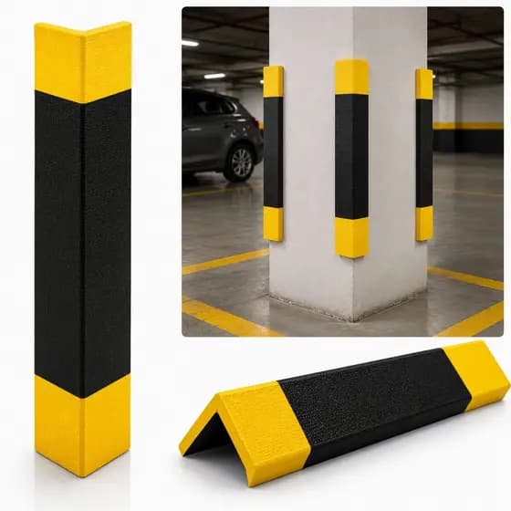 Cantoneira Autocolante Protetor De Coluna Quina De Estacionamento Garagem Proteção Carro