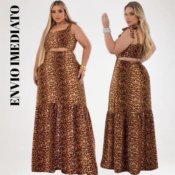 Vestido ISA Longo Plus Size Crepe Dunas primavera Amarrar 1 Maria cintura Lastex confortavel Soltinho Modelo Casual