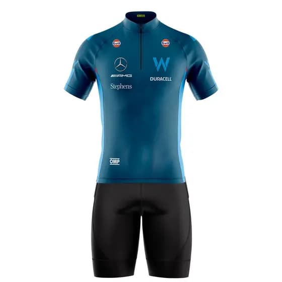 Conjunto Ciclismo Roupa para Ciclismo Bermuda Premium Camisa Manga Curta W Race com Bolsos Protecao UV50