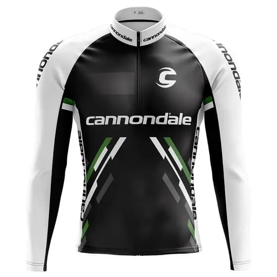 Camisa Ciclismo Camiseta Ciclista Roupa de Ciclismo Masculina Mountain Bike Cannondale Manga Longa Com Bolsos