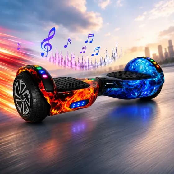 Hoverboard Elétrico 6.5 Bluetooth LED Com Auto Equilíbrio Infantil E Adulto
