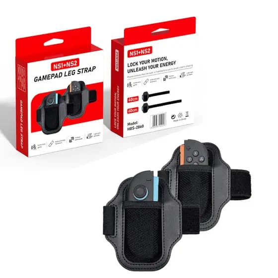 Kit 2 Pulseira Suporte Grip Braço Perna Controle Para Joy-con Switch 2