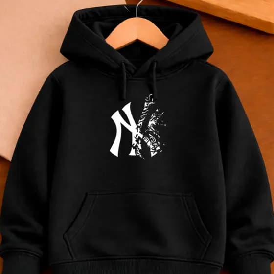 Moletom Canguru Masculino Estampado NY Infantil Feminino 100% Algodão Premium Reforçado