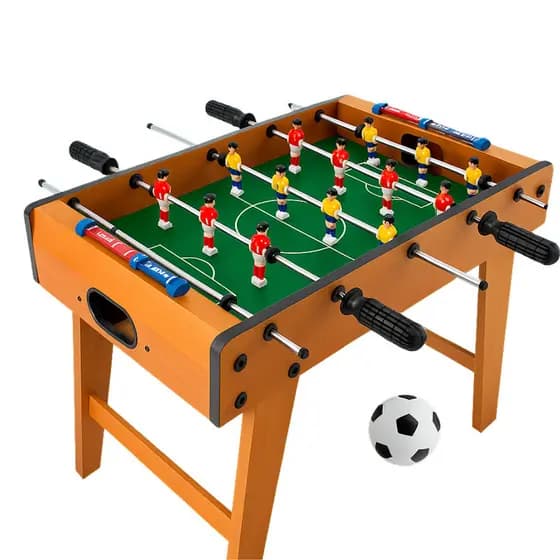 Futebol de Mesa Jogo de Futebol Totó de Mesa Mini Pebolim Madeira Bolas Inclusa Brinquedo Infantil