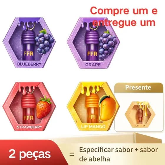 Kit2 LIPHONEY Gloss Labial - hidratante 24 horas - vários sabores disponíveis