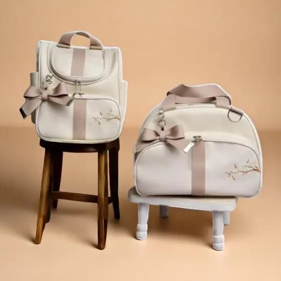 Kit 2 Peças Bolsa Maternidade Mochila Bebê Menino Menina Infantil Bolsa Mamãe Unissex