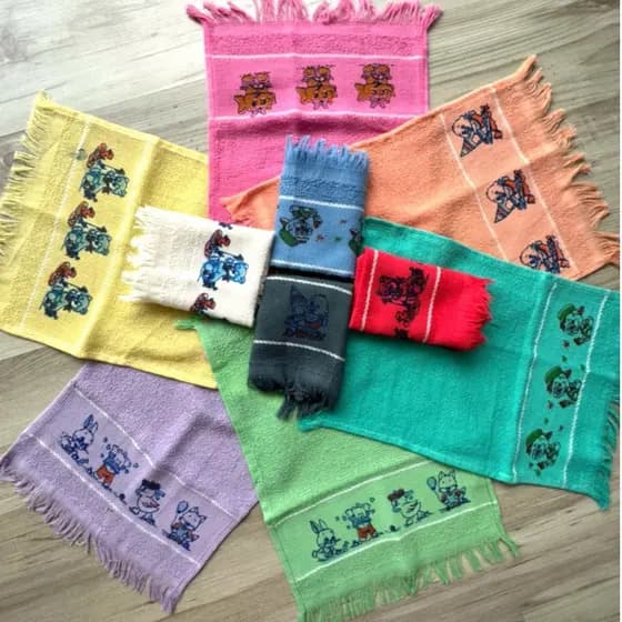 Kit 50 Toalhas Social Estampada 20x30 17 Gramas Cor Sortida 100% Algodão