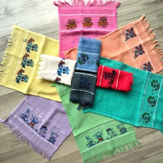 Kit 10 Toalhas Social Estampada 20x30 17 Gramas Cor Sortida 100% Algodão