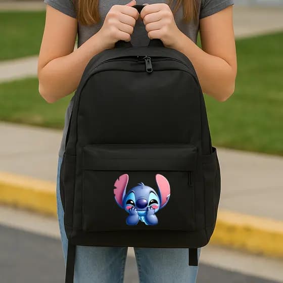 Mochila de passeio infantil menina Mochila escolar menina infantil lilo stitch