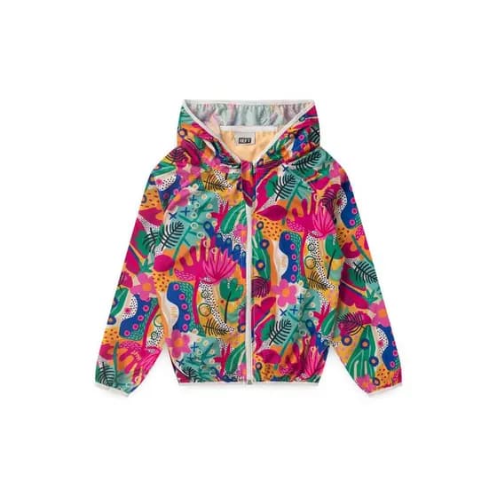 Jaqueta Corta Vento Infantil Tactel Estampada Protege Do Frio