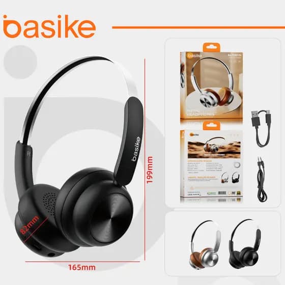 Basike Fone Bluetooth Sem Fio De Ouvido Headphone Fone de Ouvido Envio Imediato BA-FON174