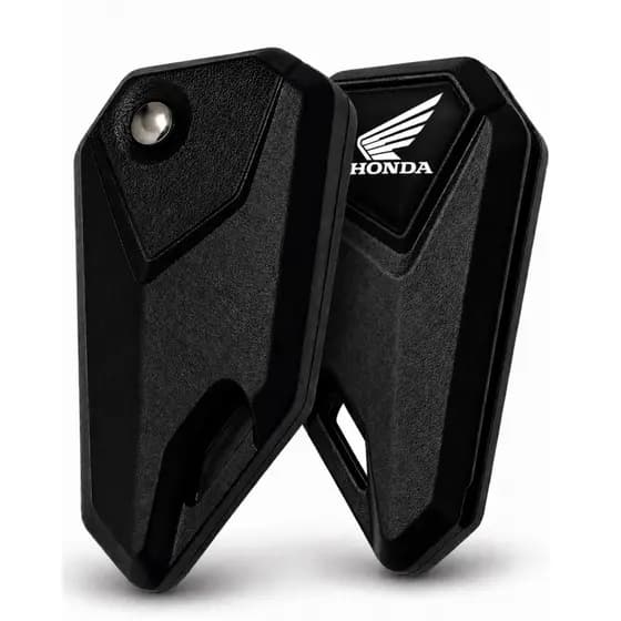 Chave Canivete Para Moto Honda Titan Fan 160 Xre Bross CB300 Start Sahara + Logo Preto