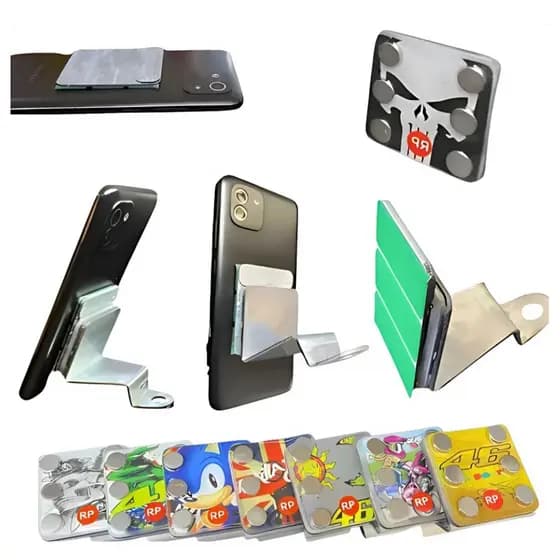 Suporte Celular Magnético Retrovisor Modelo Scooter 6 Ímãs Para Moto ( SORTIDO )