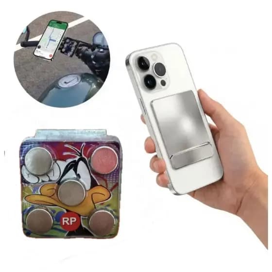 Suporte Celular Magnético 5 imãs Para Moto ( IMÃ MAIOR/MODELO )