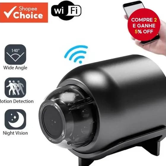 X5 Câmera de vigilância doméstica sem fio WIFI Casa inteira Equipamento de monitoramento de segurança remoto Dia Noite V