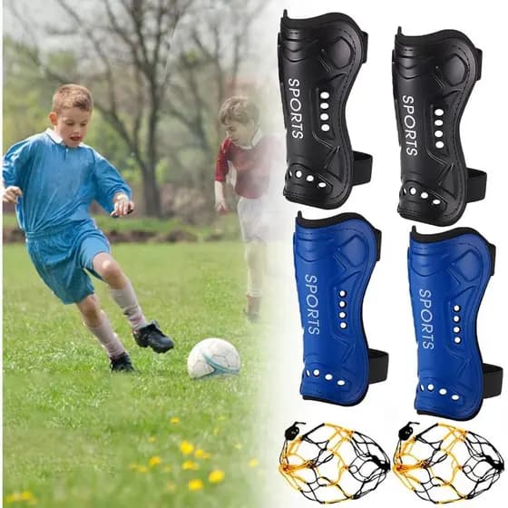 Caneleira para Futebol Proteção Futsal Muay Thai Esporte ao Ar Livre Par