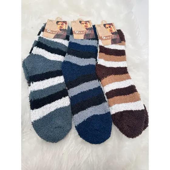 Kit 3 -6 pares Meião De Lã Grosse masculino Meias De Chãoo Forrado Pelinho Super Quent De Outono E Inverno 2021-meia