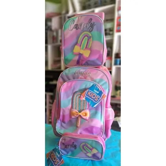 Kit completo de mochila de rodinha