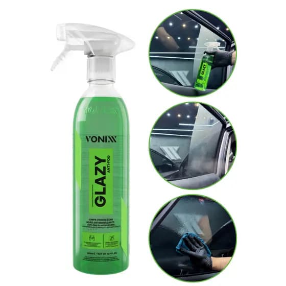 Glazy Anti Fog 500ml Vonixx Antiembaçante Vidros Limpador Automotivo Residencial Limpa E Desenbaça