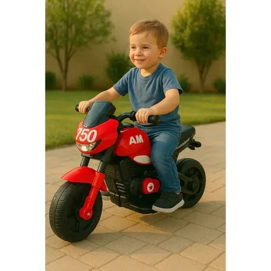 Mini Moto Elétrica Criança Veículo Presente Acelera Passeio Andador Carrinho Infantil Esportiva