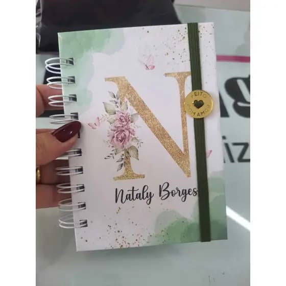 caderninho de bolso kit 3 unds / caderno personalizado