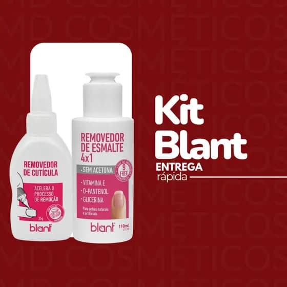 KIT Removedor de esmalte 4x1 / Removedor de Cutícula Blant