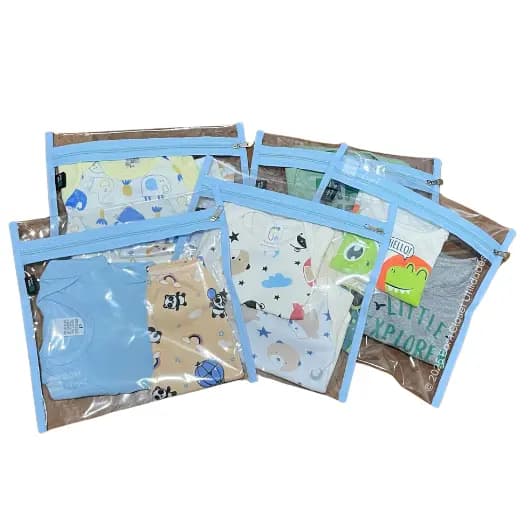 KIT 03 SAQUINHOS DE MATERNIDADE ORGANIZADORES DE VIAGEM MALA BEBÊ COM ZÍPER