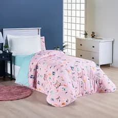 Edredom Tutti Solteiro Dupla Face Estampas Infantil – Micropercal 200 Fios Menino Menina